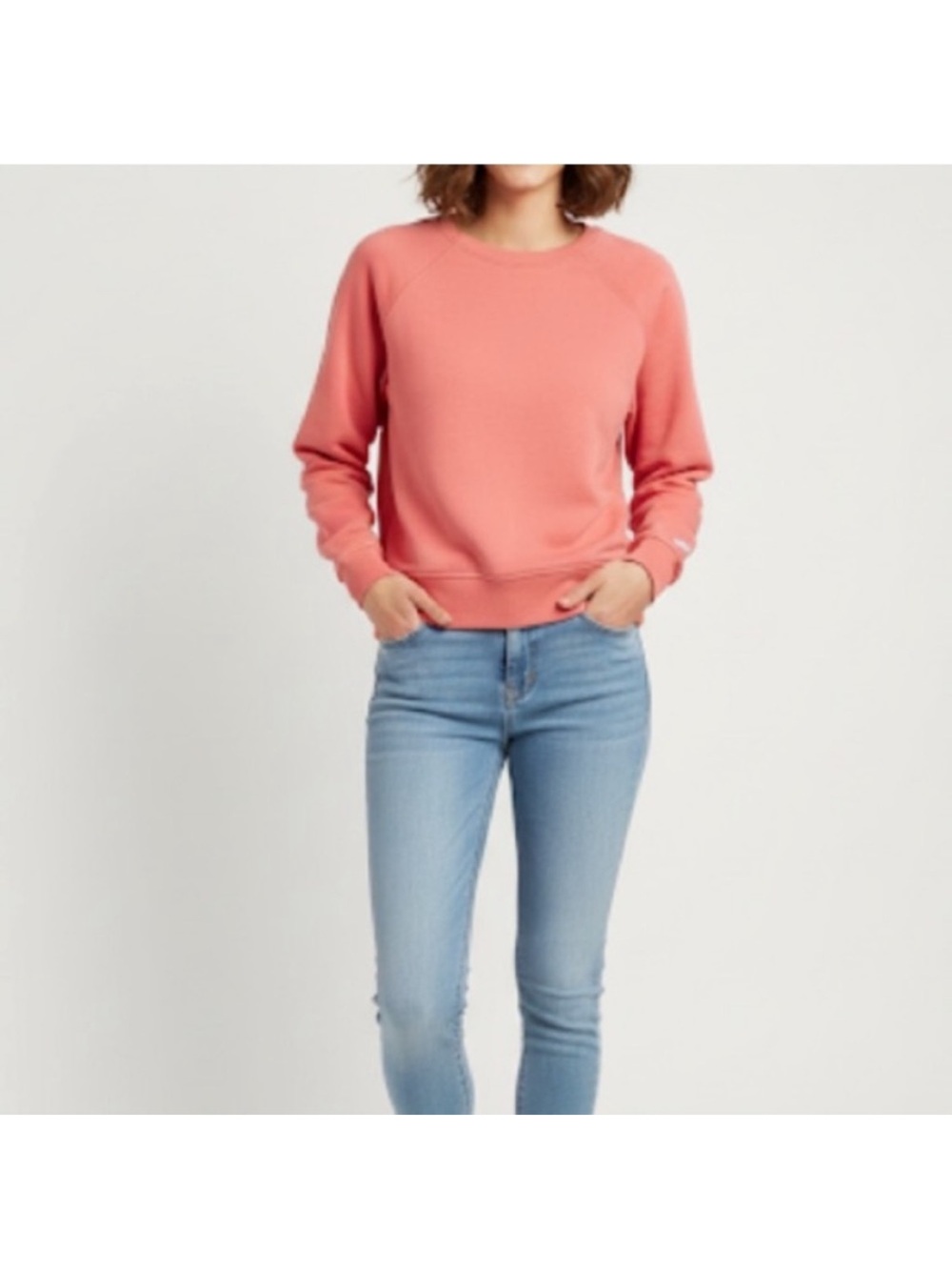 Fjällräven Greenland Sweatshirt Coral Pink Long Sleeve Womens Size Small